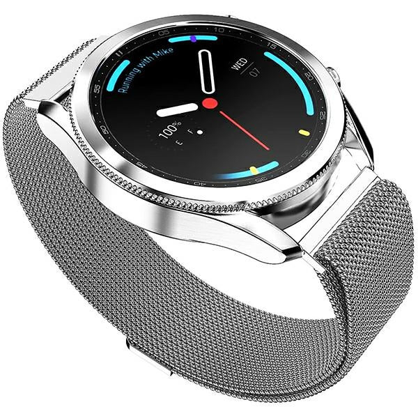 Каишка Mercury Mesh Apple Watch 42/44/45mm, сребриста