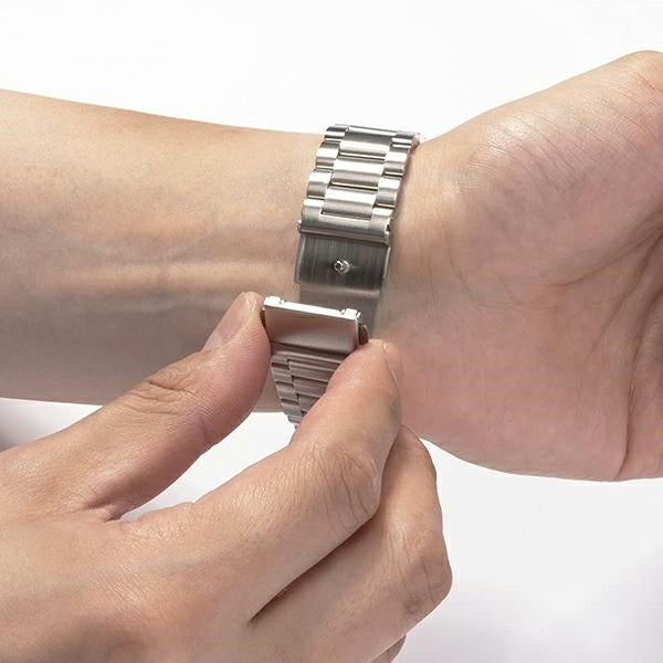 Mercury метална каишка Apple Watch 42/44/45mm, сребриста