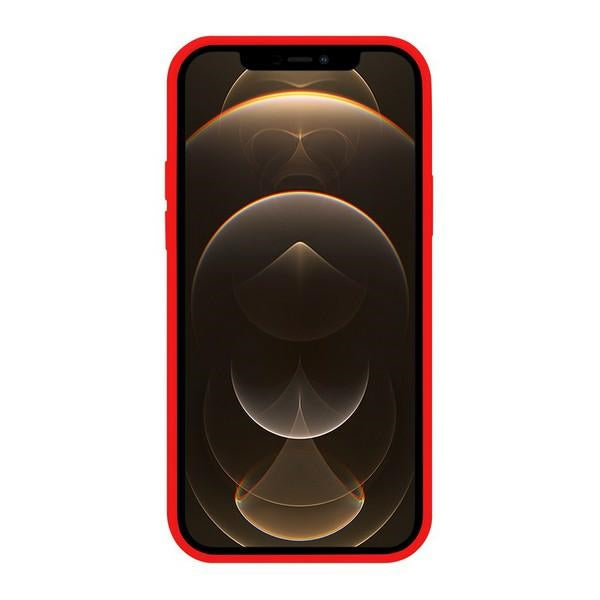 Силиконов калъф Mercury MagSafe за iPhone 12 Pro Max 6.7", червен