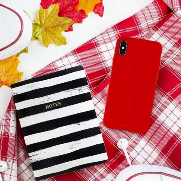 Силиконов калъф Mercury за iPhone 13 Pro Max 6,7", червен