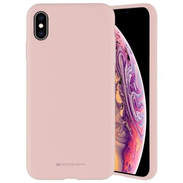 Силиконов калъф Mercury за iPhone 13 Pro Max 6,7", розово-пясъчен