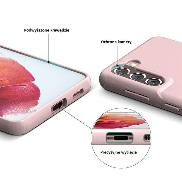 Силиконов калъф Mercury Jelly Case за iPhone 13 6,1", светлорозов
