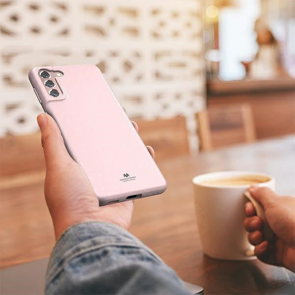 Силиконов калъф Mercury Jelly Case за iPhone 13 6,1", светлорозов
