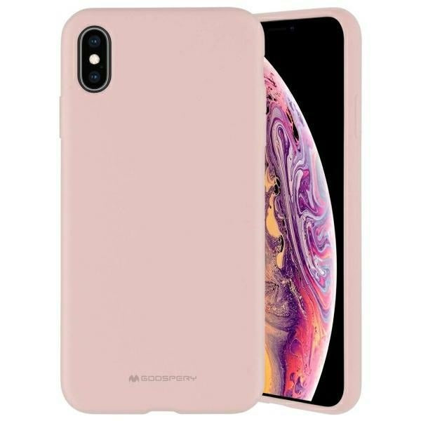 Силиконов калъф Mercury Samsung A325 A32 4G LTE за смартфон, розово-пясъчен