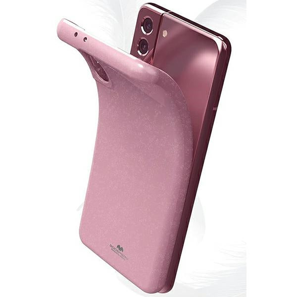 Силиконов калъф Mercury за iPhone 14 7", розов