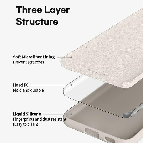 Силиконов калъф Mercury за iPhone 15 Pro 6.1", светлосив