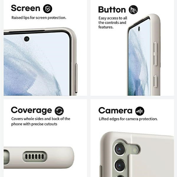 Силиконов калъф Mercury за iPhone 15 Pro 6.1", светлосив