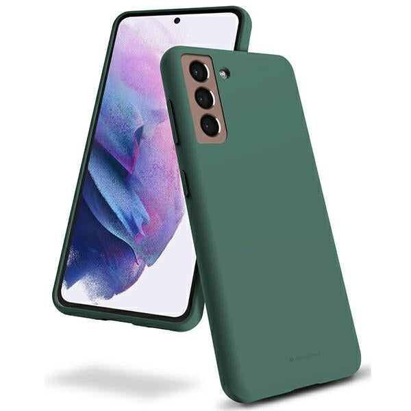 Силиконов калъф Mercury за iPhone 15 Pro Max 6,7", зелен