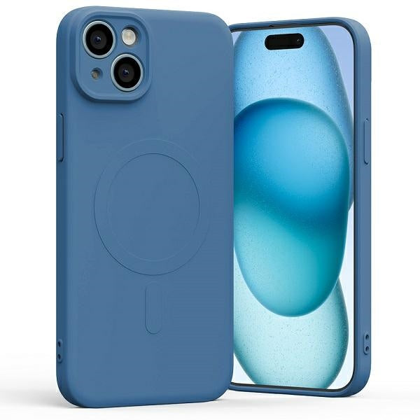 Силиконов калъф Mercury MagSafe Semi-Silicone за iPhone 6,7", син