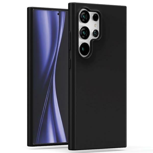 Силиконов калъф Mercury за Samsung S24 Ultra, черен