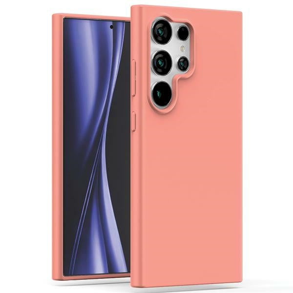 Силиконов калъф Mercury за Samsung Galaxy S24 Ultra, светлорозов