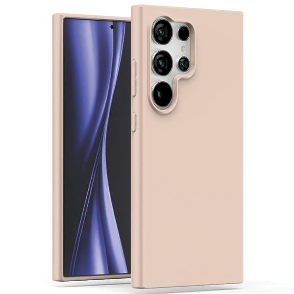 Силиконов калъф Mercury Soft Sam S24 Ultra S928 за Samsung Galaxy S24 Ultra, розово-пясъчен