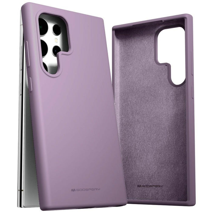 Силиконов калъф Mercury за Samsung Galaxy S24 Ultra, лилав