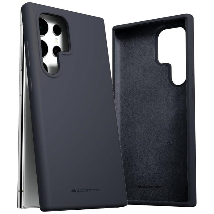 Силиконов калъф Mercury за Samsung Galaxy S24 Ultra, тъмносин