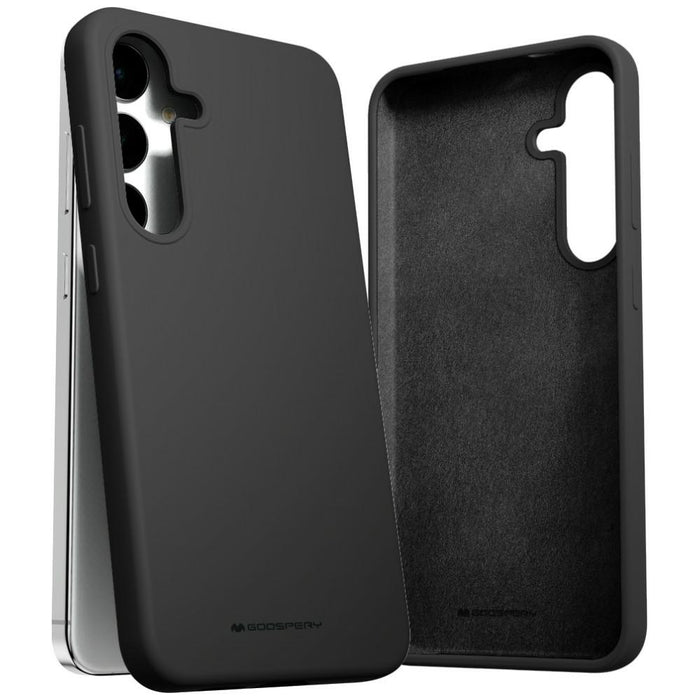 Силиконов калъф Mercury за Samsung Galaxy S24+, черен