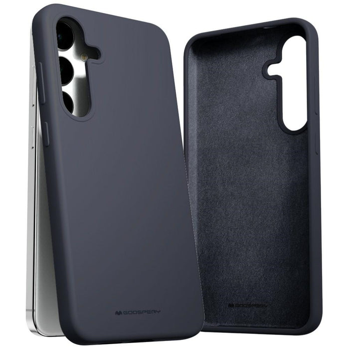 Силиконов калъф Mercury за Samsung S24+, тъмносинен