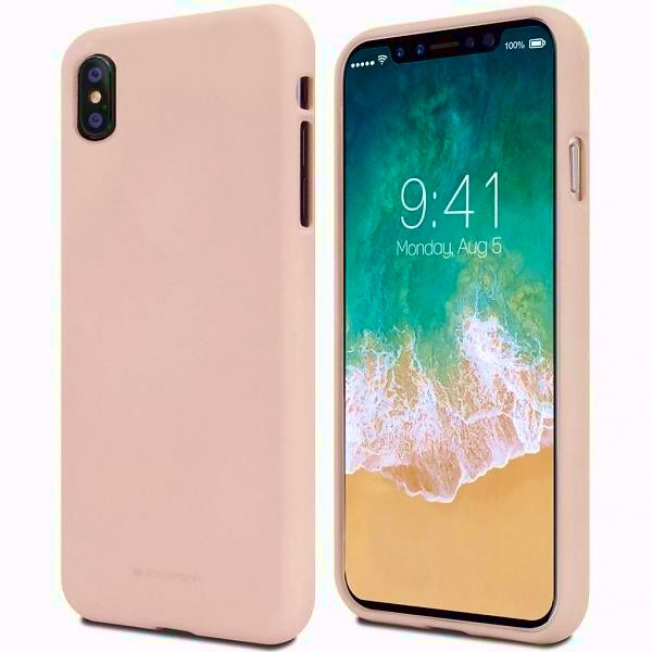 Силиконов калъф Mercury Soft Pixel 8 за устройство, розово-пясъчен