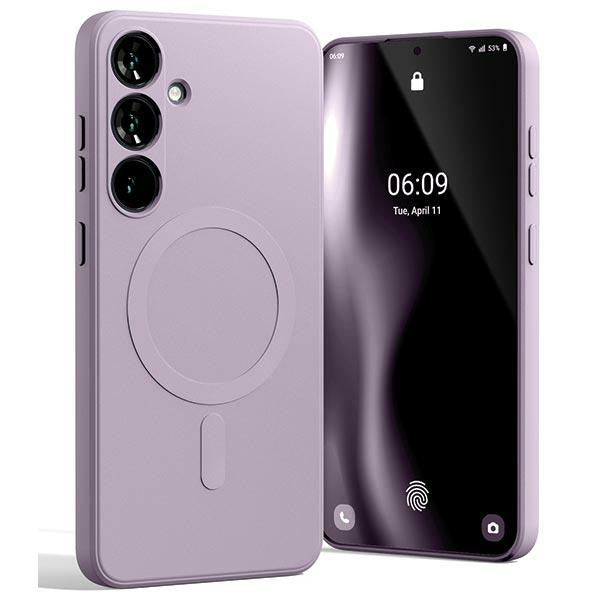 Силиконов калъф Mercury MagSafe Semi-Silicone за Samsung S24+, лилав