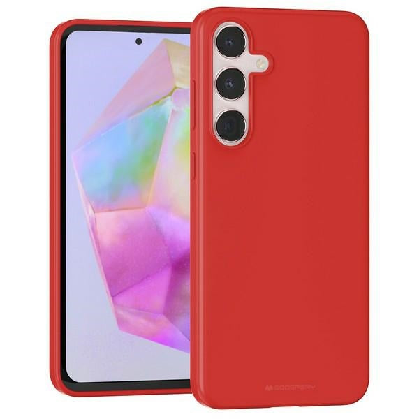 Силиконов калъф Mercury за Samsung Galaxy A35, червен