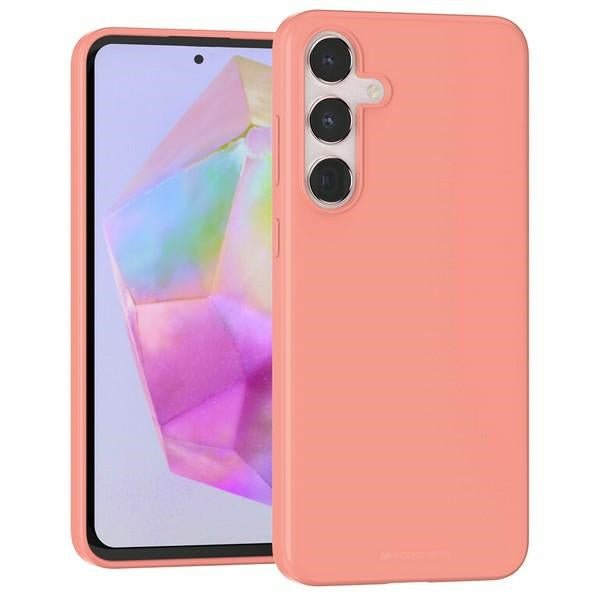 Силиконов калъф Mercury Soft Sam A35 A356 за Samsung Galaxy A35, светлорозов