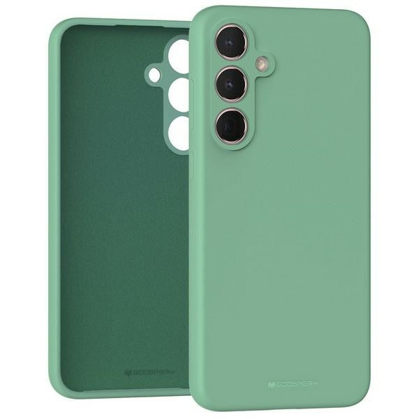 Силиконов калъф Mercury за Samsung Galaxy A35, зелен