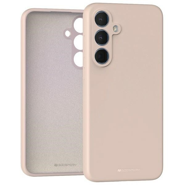 Силиконов калъф Mercury за Samsung Galaxy A55 A556, розово-пясъчен