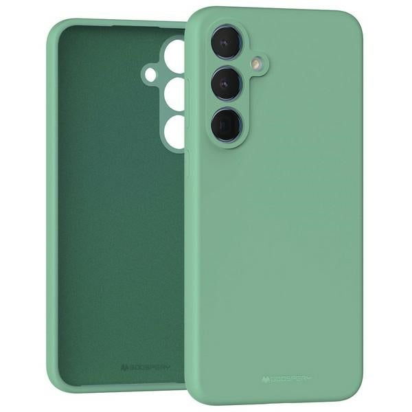Силиконов калъф Mercury за Samsung Galaxy A55, зелен