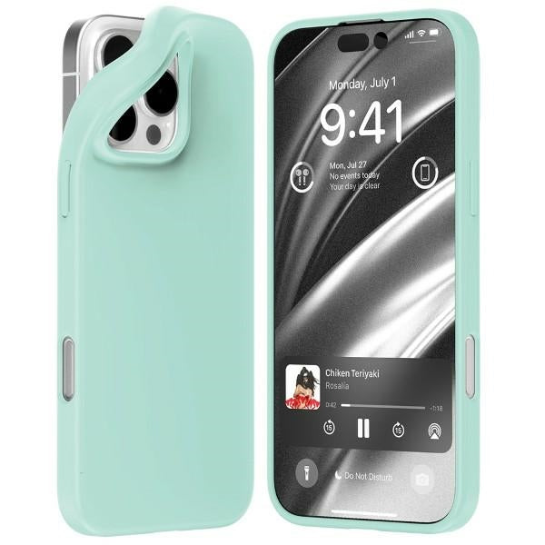 Силиконов калъф Mercury за iPhone 16 Pro Max 6,9", мента