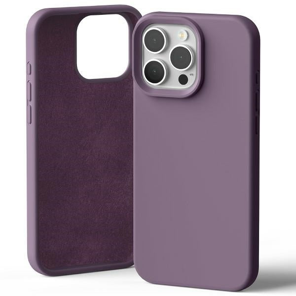 Силиконов калъф Mercury за iPhone 16 Pro Max 6,9", лилав