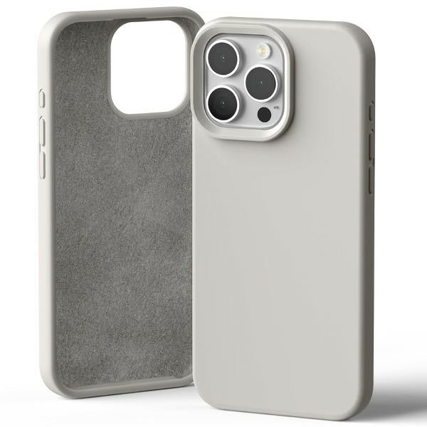 Силиконов калъф Mercury за iPhone 16 Pro Max 6,9", каменен