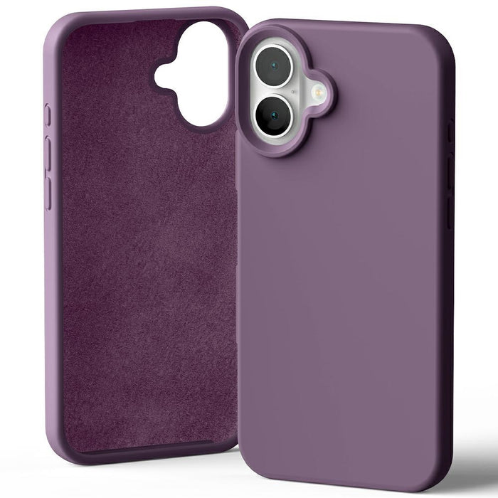 Силиконов калъф Mercury за iPhone 16 6,7", лилав