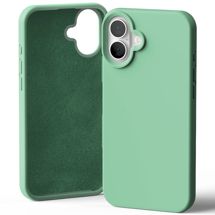 Силиконов калъф Mercury за iPhone 16, 6,7", зелен
