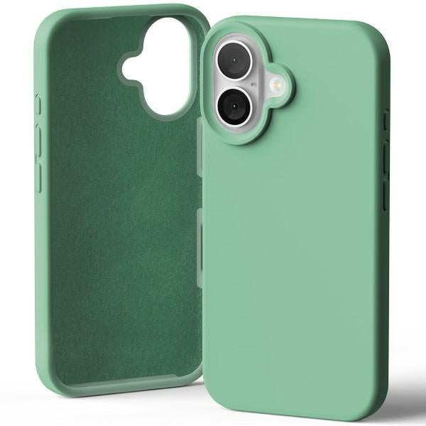 Силиконов калъф Mercury за iPhone 16 6,1", зелен
