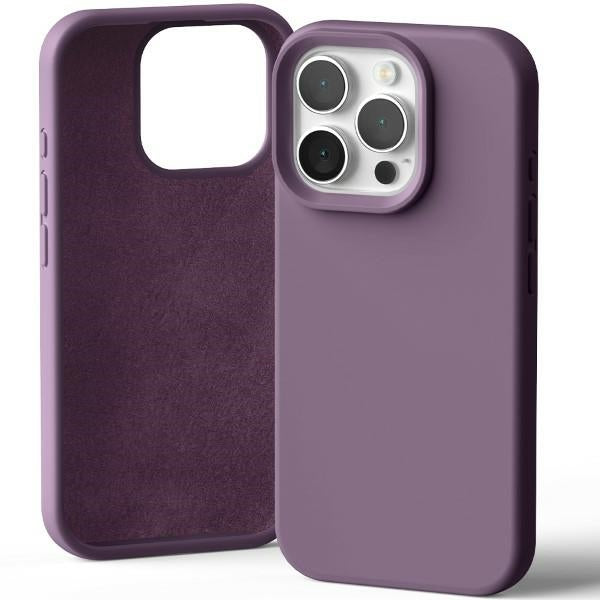 Силиконов калъф Mercury за iPhone 16 Pro 6,3", лилав