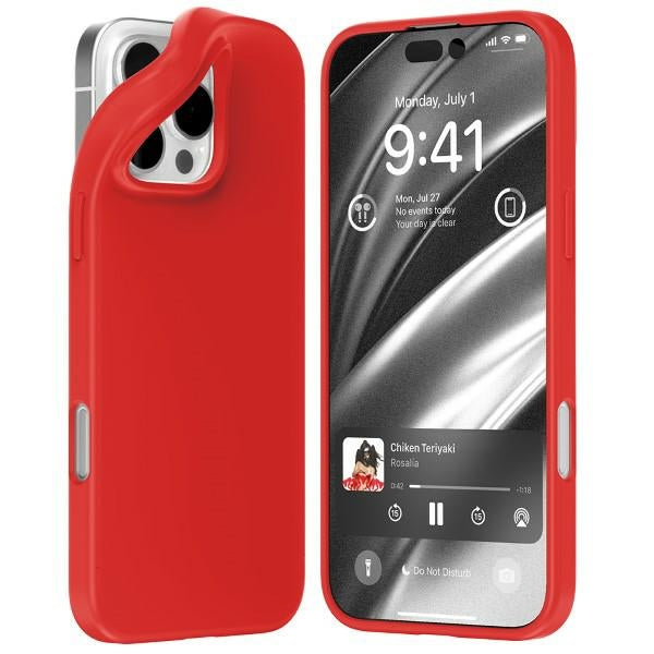 Силиконов калъф Mercury за iPhone 16 Pro Max 6,9", червен