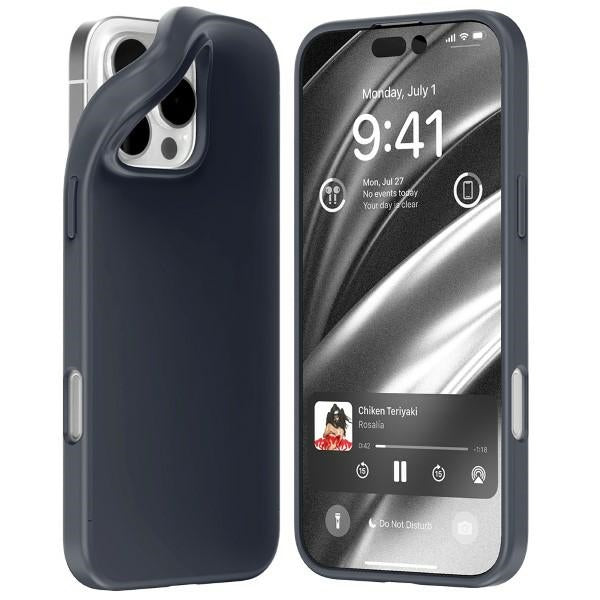 Силиконов калъф Mercury за iPhone 16 Pro Max 6,9", тъмносин