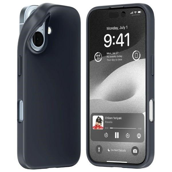 Силиконов калъф Mercury за iPhone 16 6.1", темносин