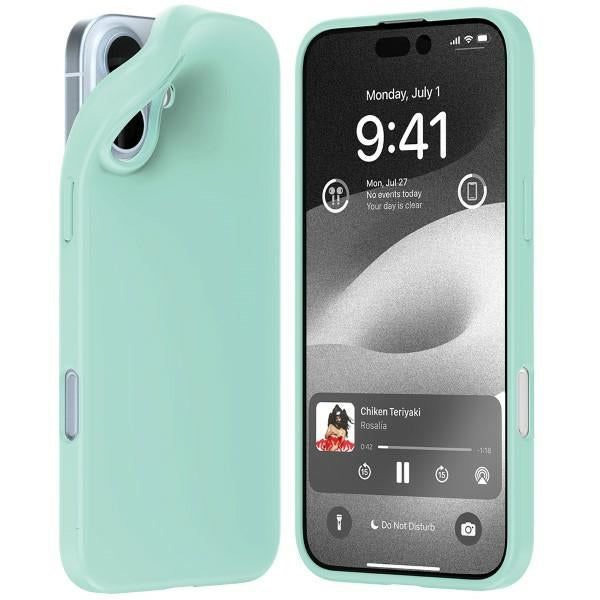 Силиконов калъф Mercury за iPhone 16 Plus 6.7", ментол
