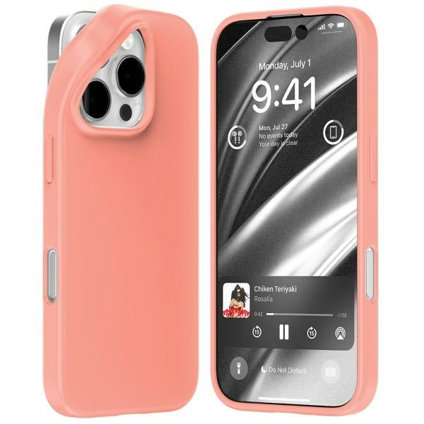 Силиконов калъф Mercury за iPhone 16 Pro 6,3", розов