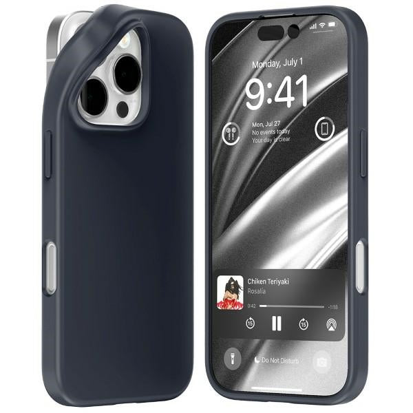 Силиконов калъф Mercury за iPhone 16 Pro 6,3", син
