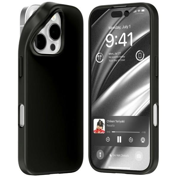 Силиконов калъф Mercury за iPhone 16 Pro 6,3", черен