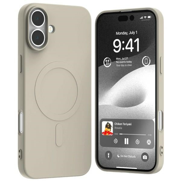 Силиконов калъф Mercury MagSafe Semi-Silicone за iPhone 16Plus 6,7", камък
