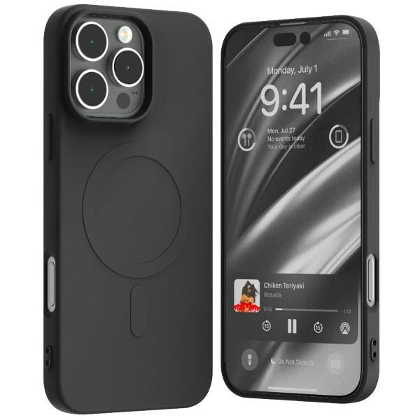 Силиконов калъф Mercury MagSafe Semi-Silicone за iPhone 16Pro Max 6,9", черен