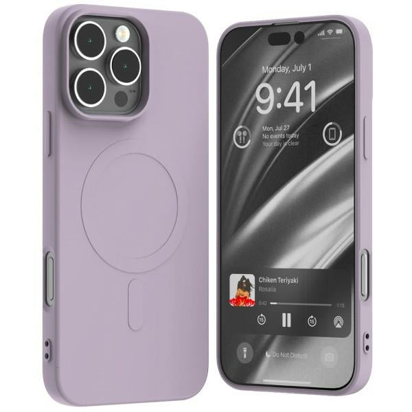 Силиконов калъф Mercury MagSafe за iPhone 16Pro Max 6,9", лилав