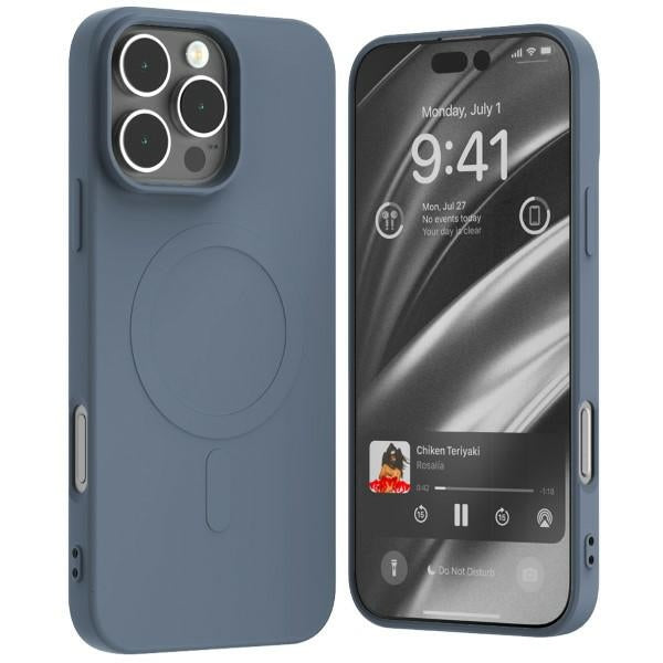 Силиконов калъф Mercury MagSafe за iPhone 16 Pro Max 6,9", тъмносин/sierra blue
