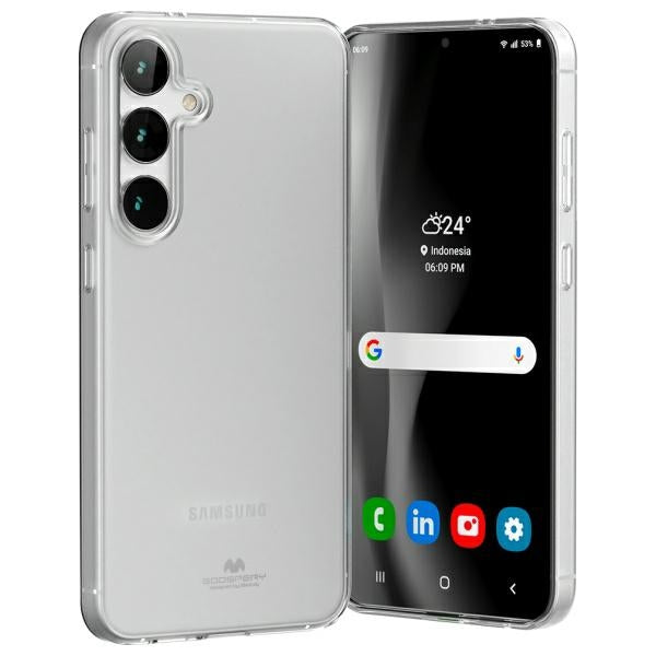 Силиконов калъф Mercury Jelly Clear S24 FE, прозрачен