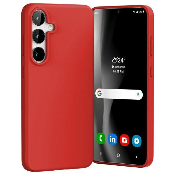 Силиконов калъф Mercury Soft M0 S24 FE M1, червен