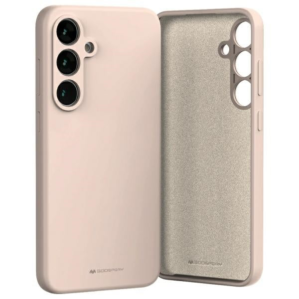 Силиконов калъф Mercury Samsung S24 FE S721, розов пясък