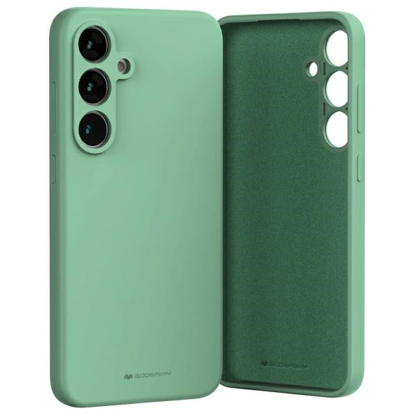 Силиконов калъф Mercury Samsung S24 FE S721, зелен