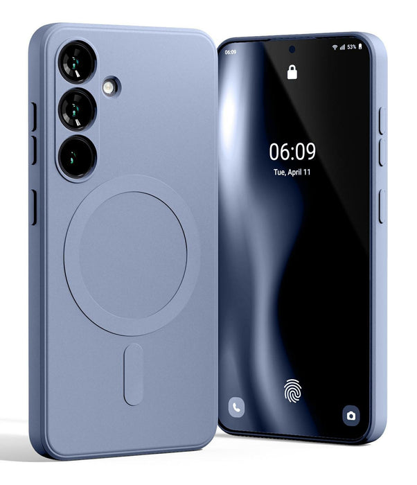 Силиконов калъф Mercury MagSafe Semi-Silicone за Samsung Galaxy S25, лилав